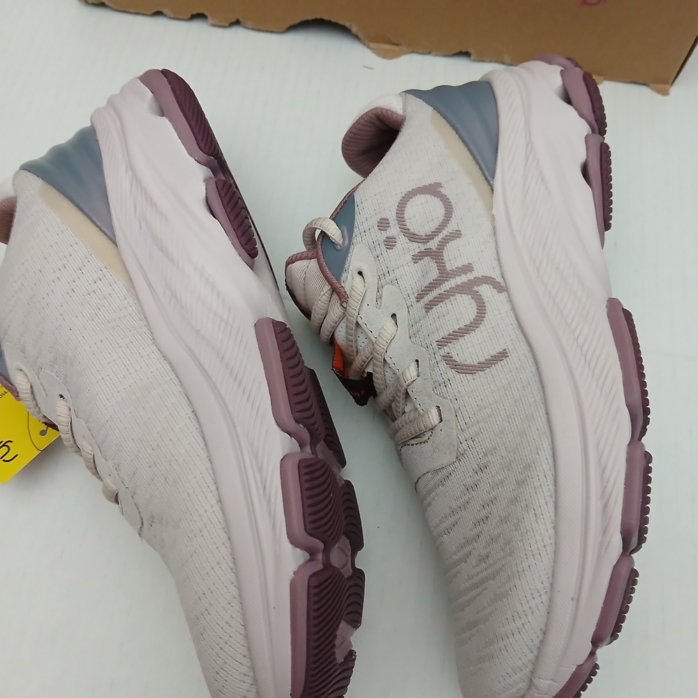 Ryka Women's Cream and Purple Running Shoes - Picture 15 of 16